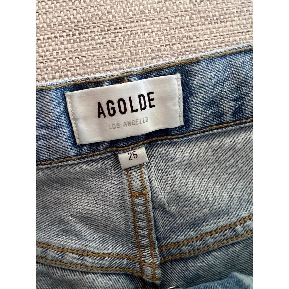 AGOLDE Low Slung Baggy Petite 25 Void Jeans Wide Leg Denim - Picture 5 of 8